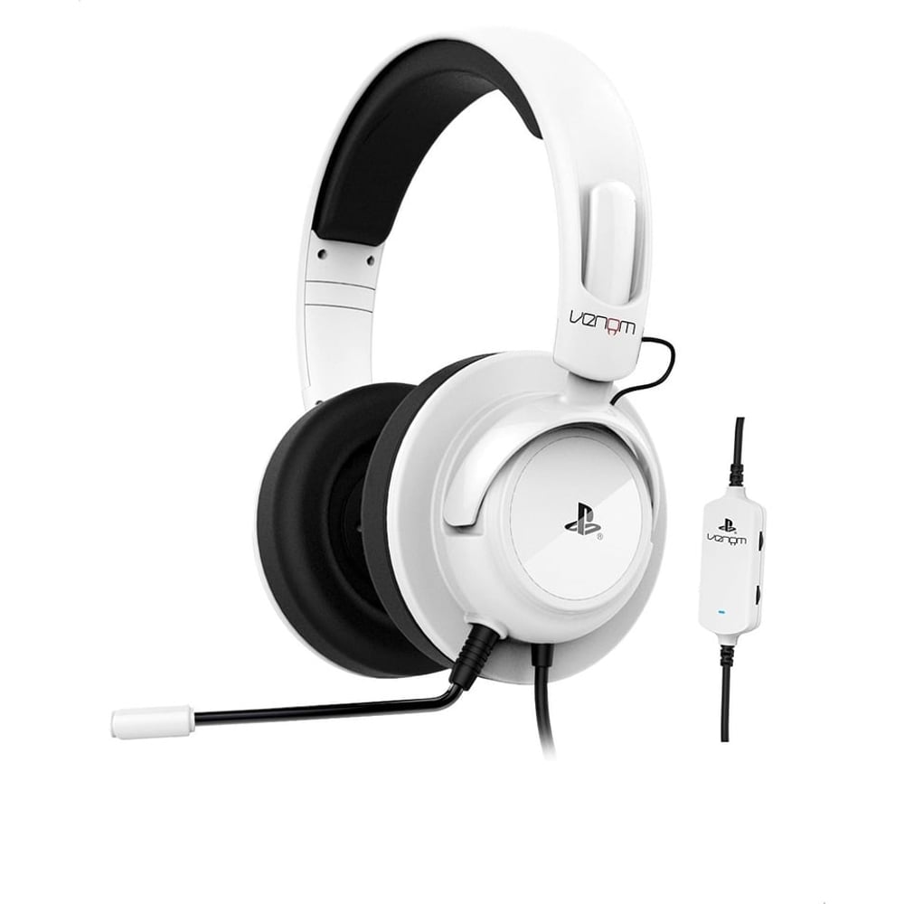 Venom VS2731 Vibration Stereo Gaming Headset White For PS4/PS3