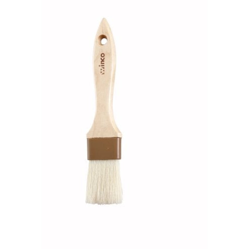 Winco Flat Pastry And Basting Brush, 1-1/2-Inch, Beige