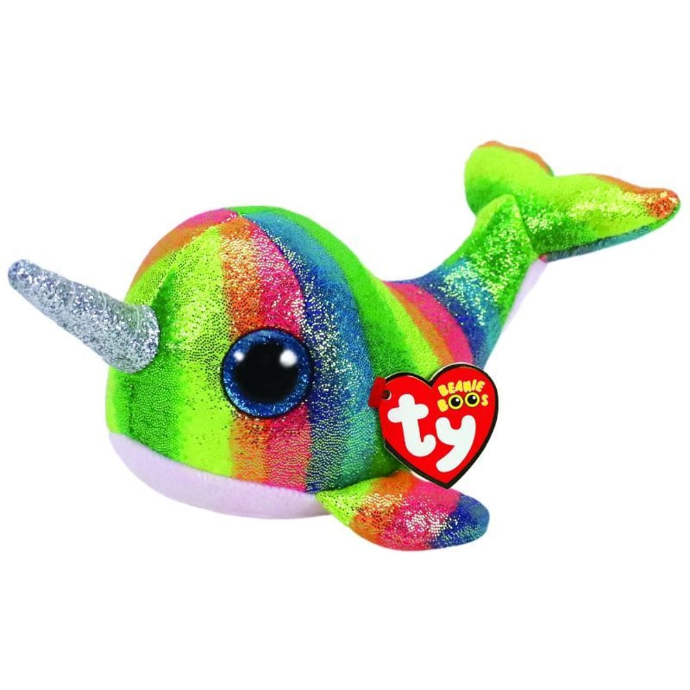 TY Beanie Babies Boos Nori the Narwhal 6inch 36216 TY Beanie Babies Boos Nori the Narwhal 6inch 36216
