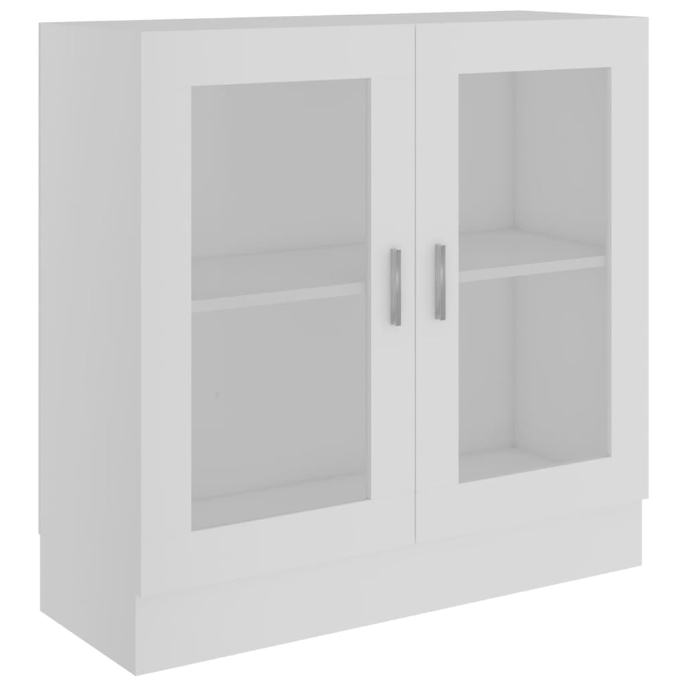 vidaXL Vitrine Cabinet White 82.5x30.5x80 cm Engineered Wood vidaXL Vitrine Cabinet White 82.5x30.5x80 cm Engineered Wood