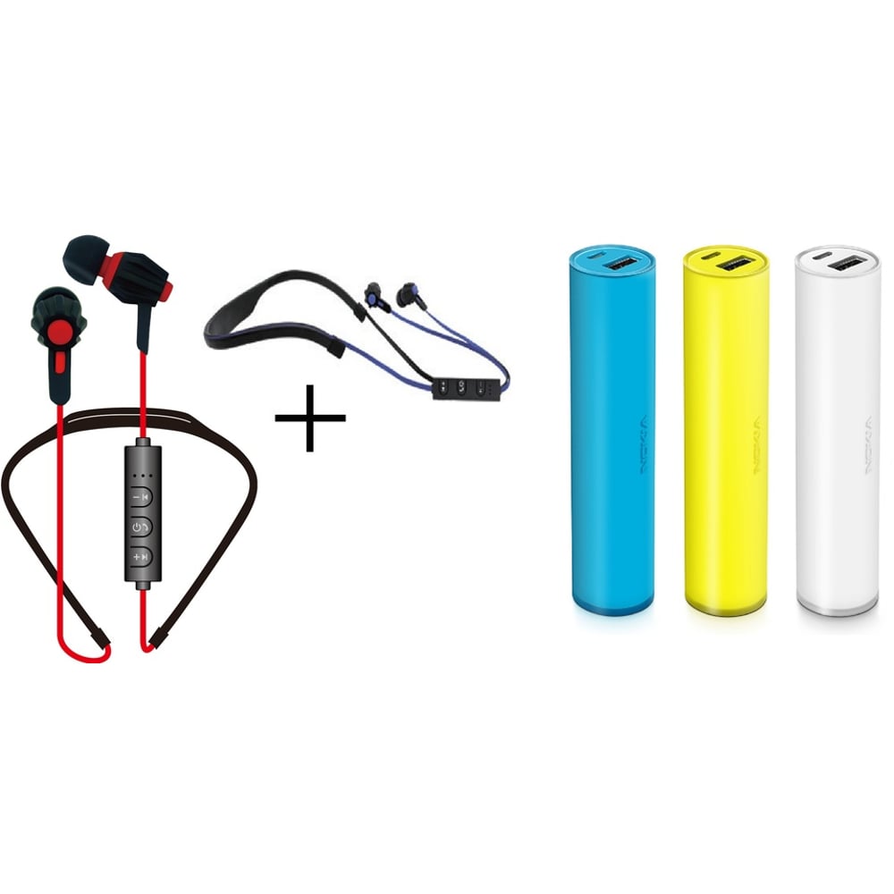 Xcell SHS300 Bluetooth Headset + Nokia DC19 Portable USB Charger