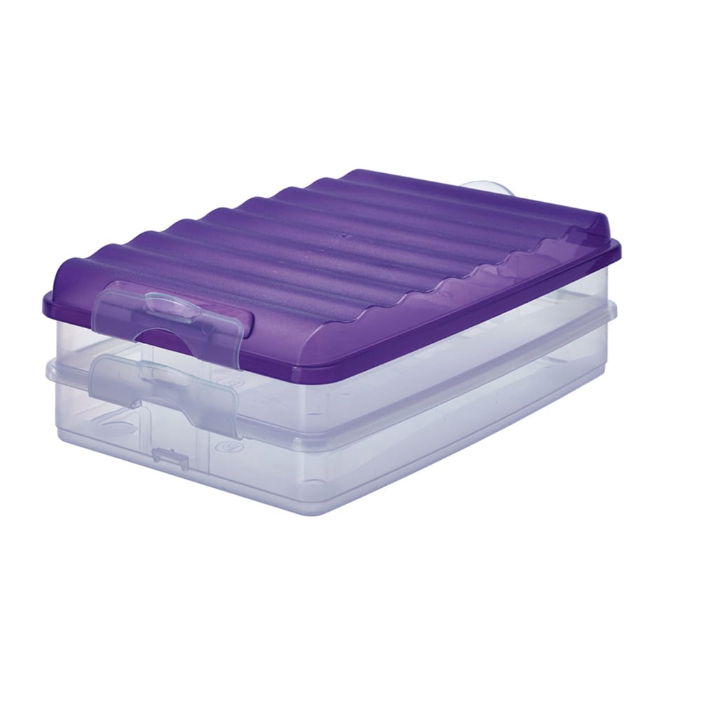 RIVAL Fridge Box Flat 2Layer Viloet RIVAL Fridge Box Flat 2Layer Viloet