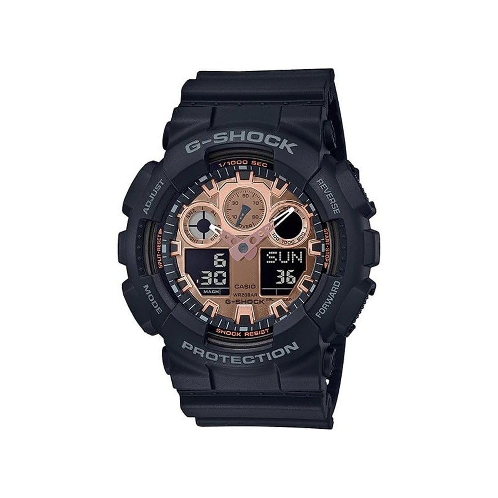 Casio G-Shock Black Resin Men Watch GA-100MMC-1A
