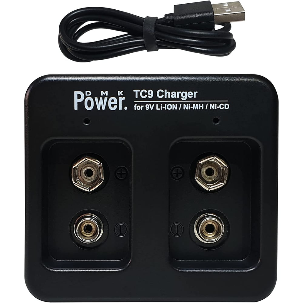 Dmk Power Tc9 Micro Usb Charger Compatible With 9v Li-ion, Ni-mh, Ni-cd Rechargeable Lithium Battery Dmk Power Tc9 Micro Usb Charger Compatible With 9v Li-ion, Ni-mh, Ni-cd Rechargeable Lithium Battery
