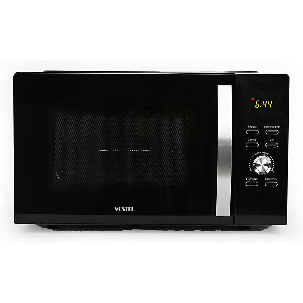 Vestel 25L Microwave Oven With Grill 25dcb125l, Black Color, Healthy Cooking, With Defrost Function, 1 Year Warranty