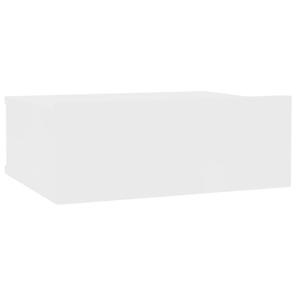 vidaXL Floating Nightstand White 40x30x15cm Engineered Wood vidaXL Floating Nightstand White 40x30x15cm Engineered Wood
