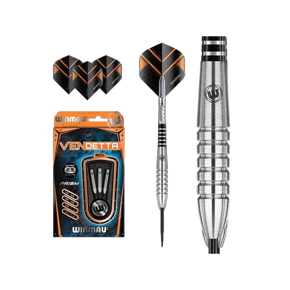 Winmau Vendetta 80% Tungsten Steeltip Darts - 23 grams