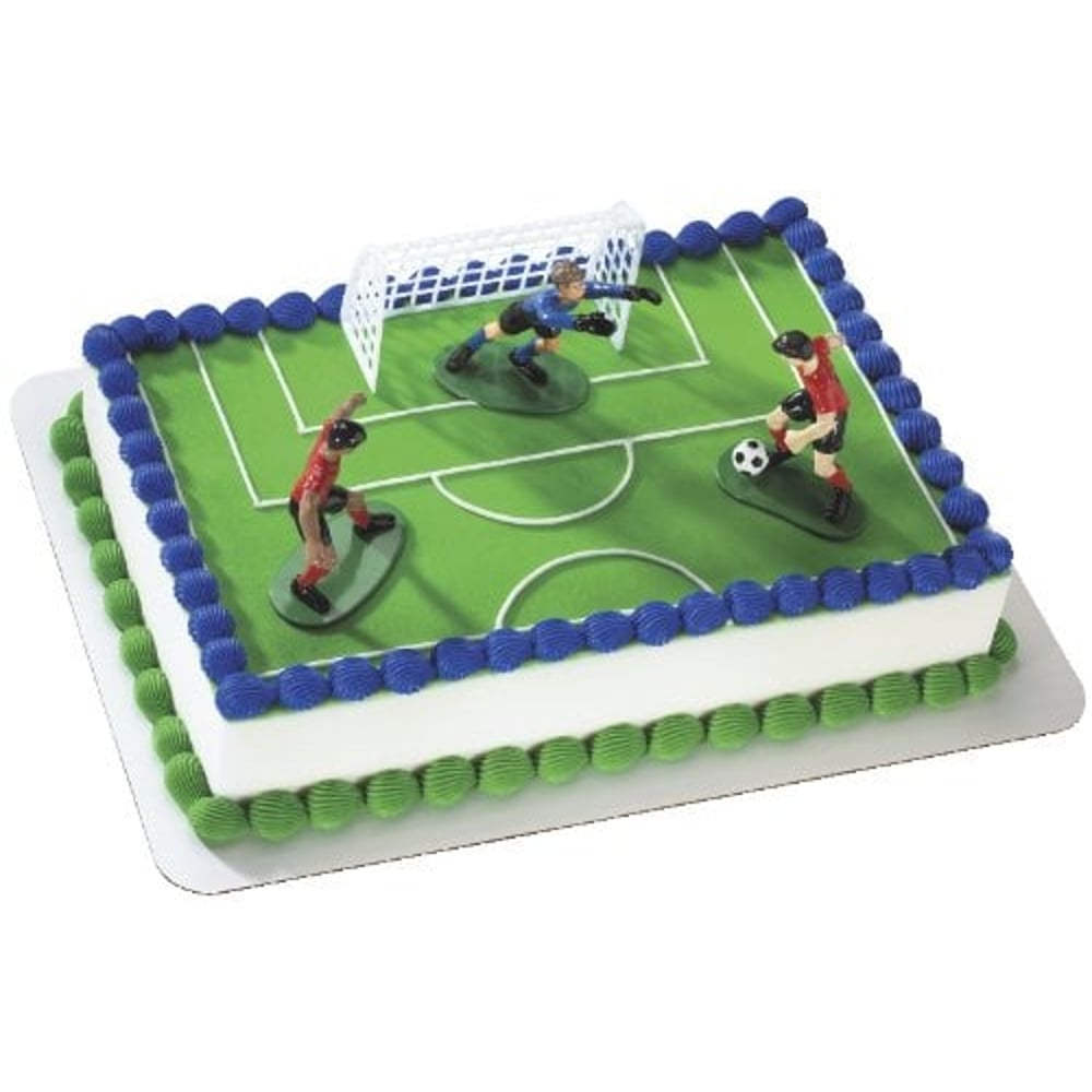 DecoPac Soccer- Kick Off Boys Decoset Cake Decoration