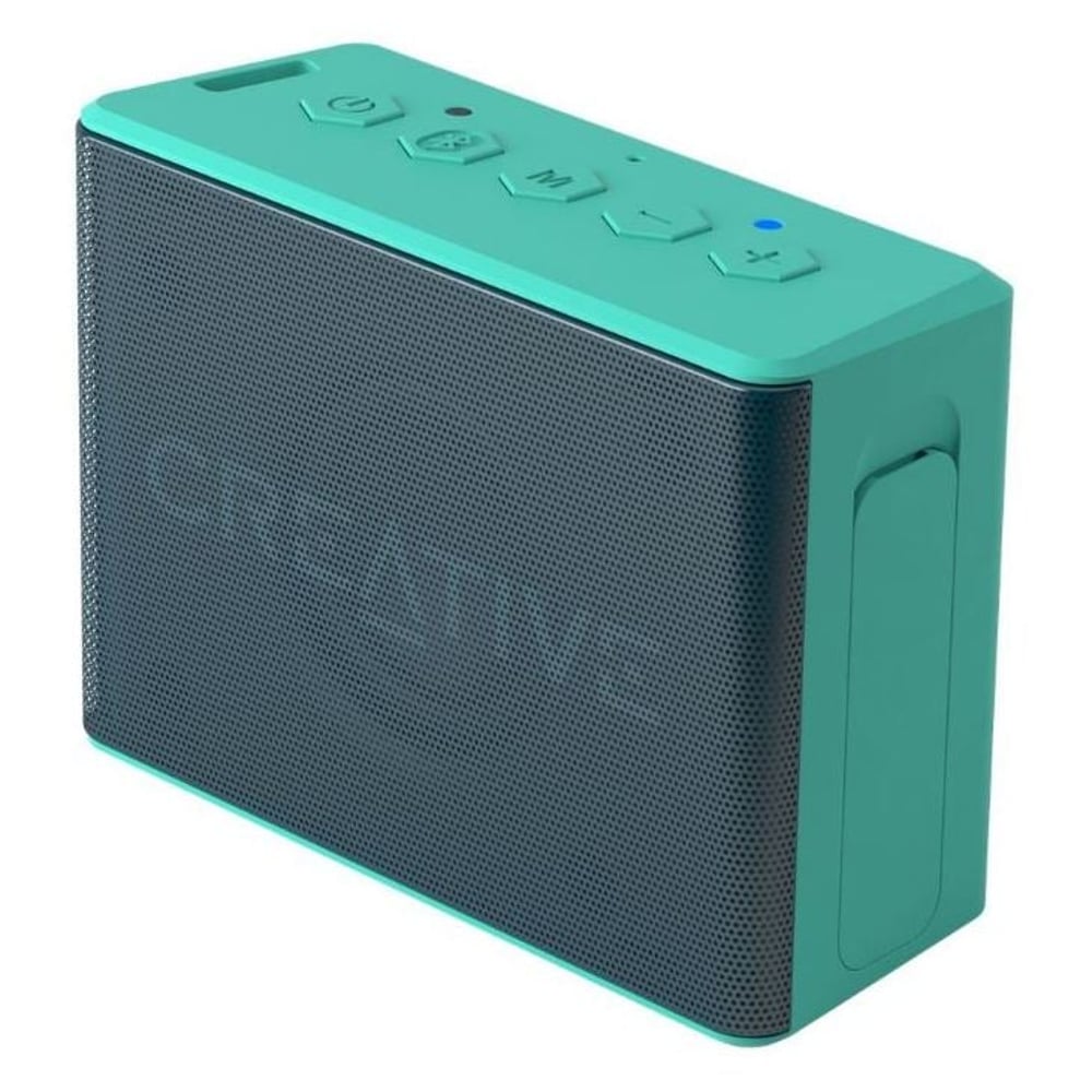 Creative MUVO 2c Palm-sized Water-resistant Bluetooth Speaker with Built-in MP3 Player Torquoise