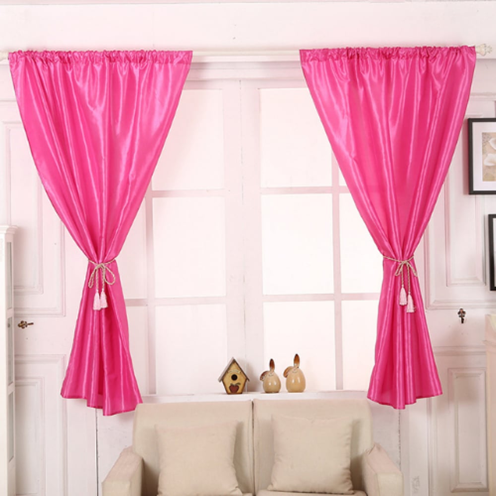 Deals For Less Luna Home -elegant Tulle Short Window Curtain Set Of 2 Pieces With 2 Holder Pink Color With 2 Free Curtain Holder Deals For Less Luna Home -elegant Tulle Short Window Curtain Set Of 2 Pieces With 2 Holder Pink Color With 2 Free Curtain Holder