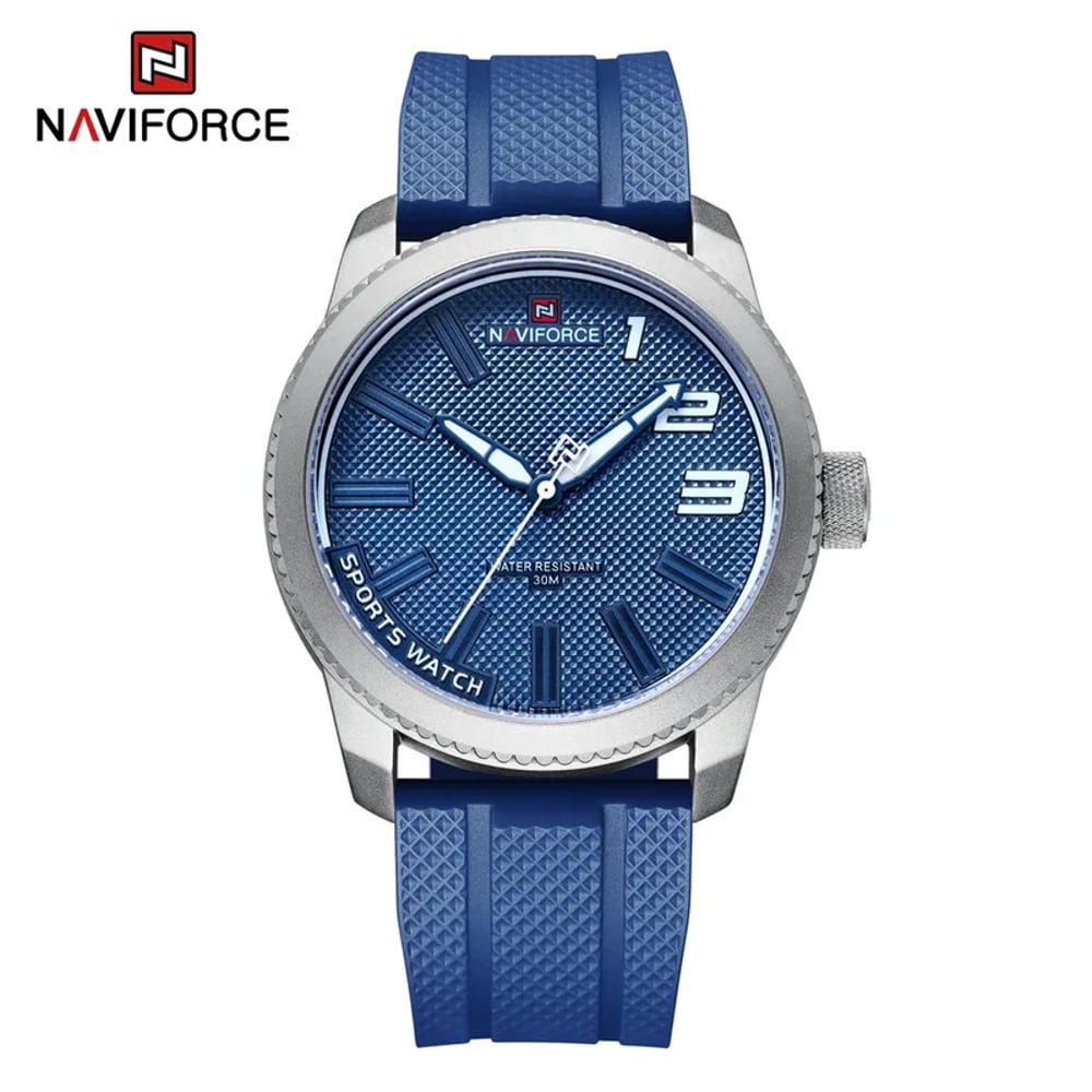 Naviforce NF9202L-BLUE-Grandel Men's Leather Watch