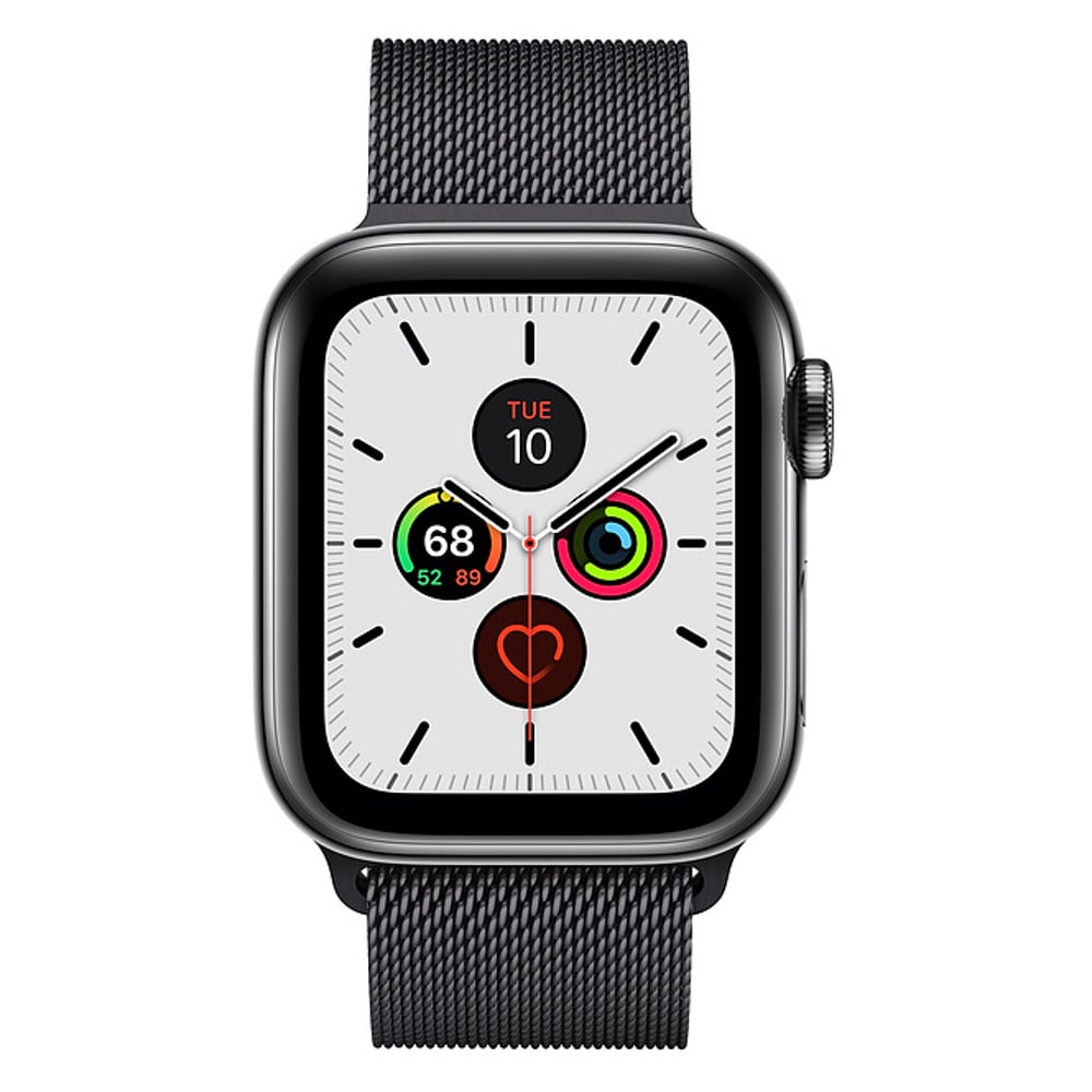 Apple Watch Series 5 GPS + Cellular 40mm Space Black Stainless Steel Case with Space Black Milanese Loop Apple Watch Series 5 GPS + Cellular 40mm Space Black Stainless Steel Case with Space Black Milanese Loop