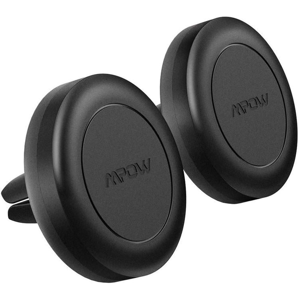 Mpow Magnetic Air Vent Car Phone Mount/holder (2-pcs) 4 Powerful Pagnets - 360degree Rotation Black