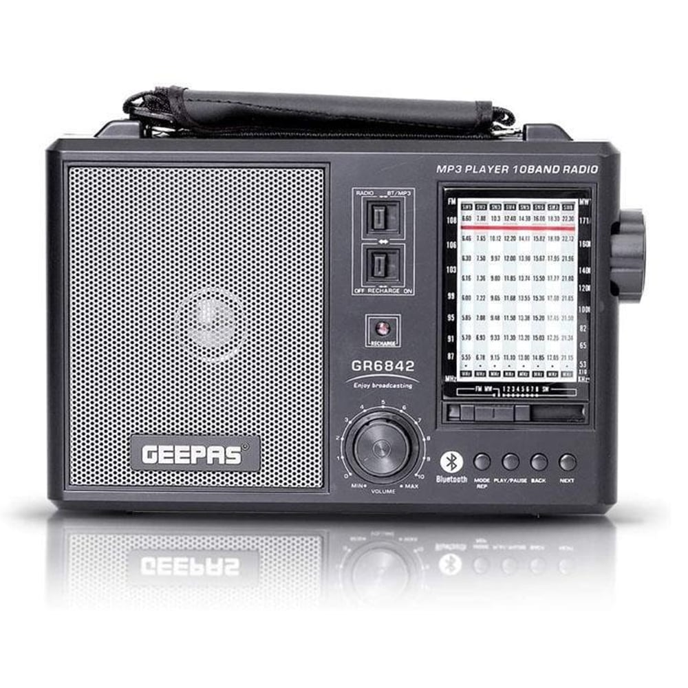 Geepas Rechargeable 10 Band Radio