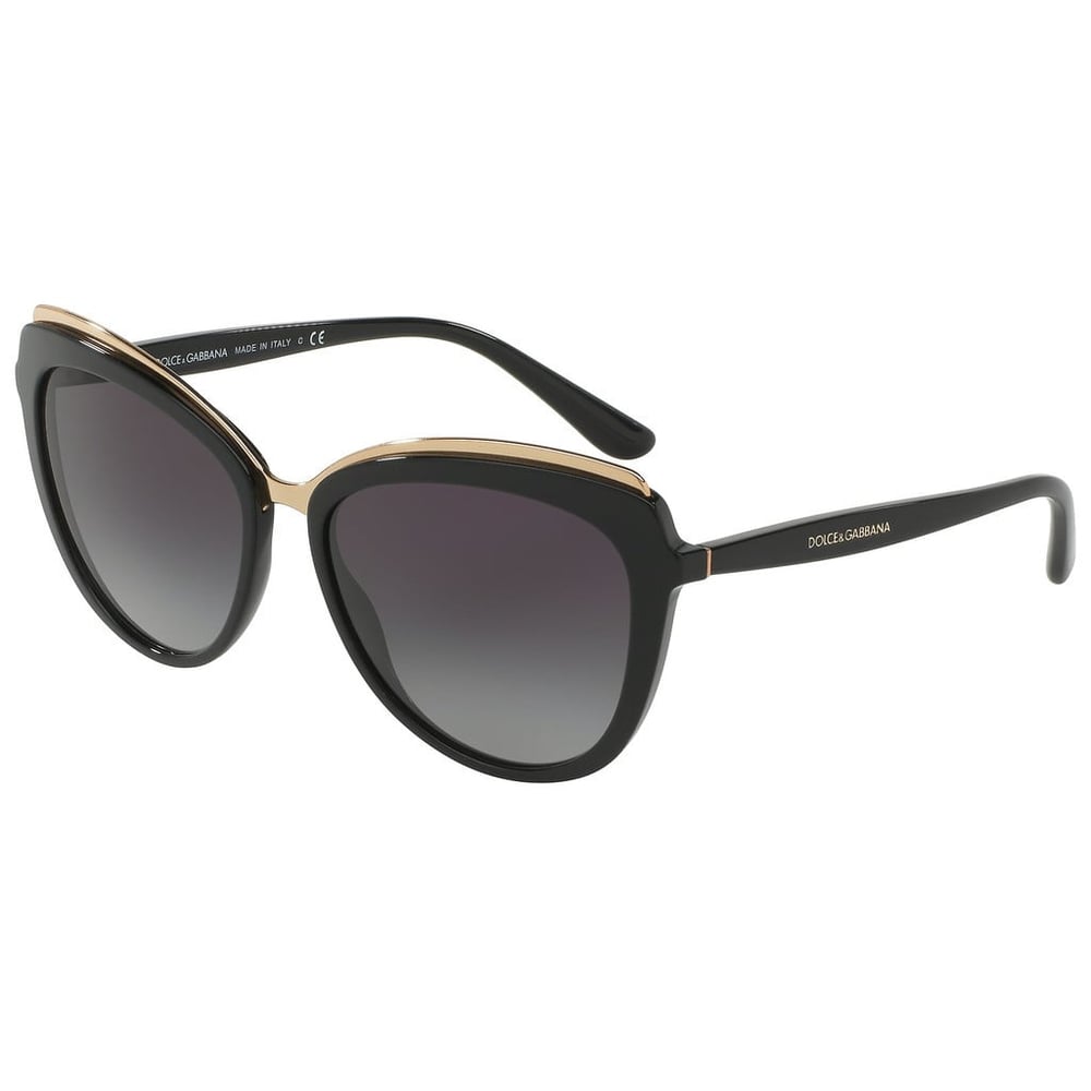 Dolce And Gabbana Black Plastic Women DG4304-501/8G-57 Sunglasses Dolce And Gabbana Black Plastic Women DG4304-501/8G-57 Sunglasses