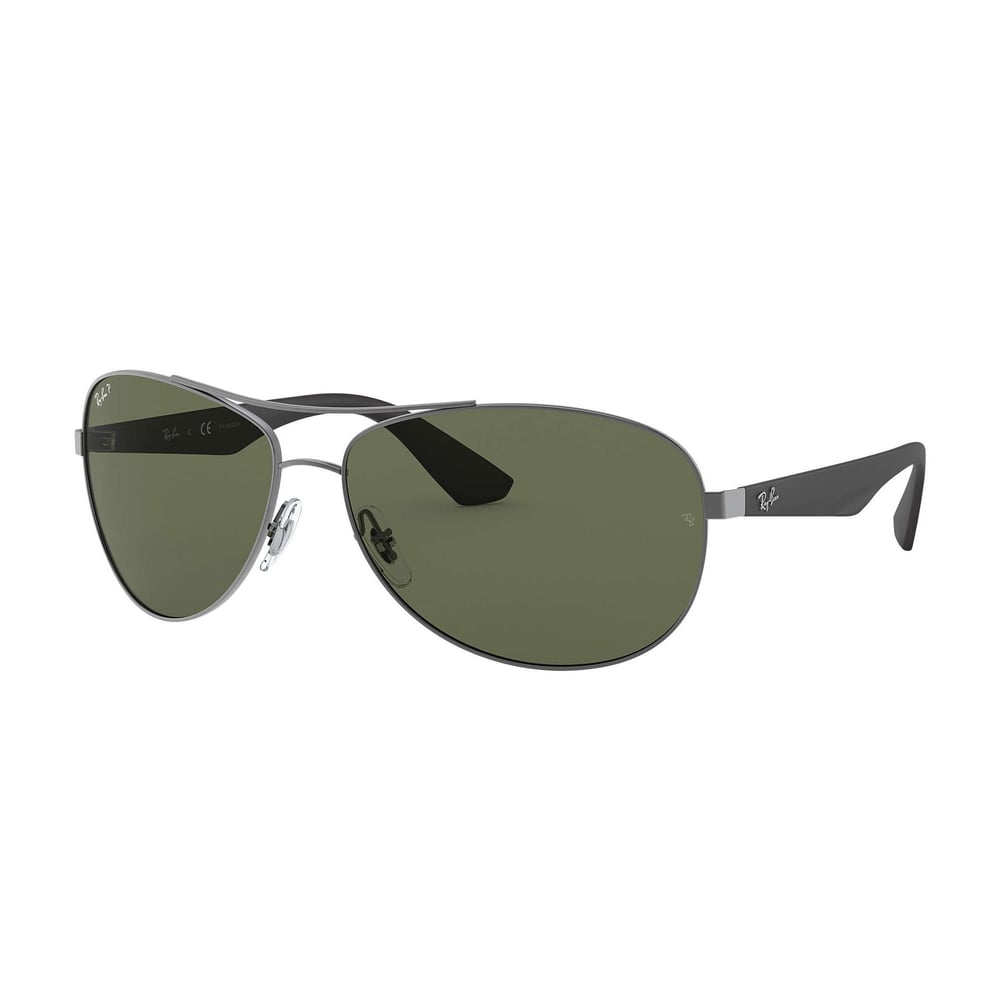 RayBan RB3526-029/9A-63 Black/Gunmetal Metal Polarized Men Sunglasses