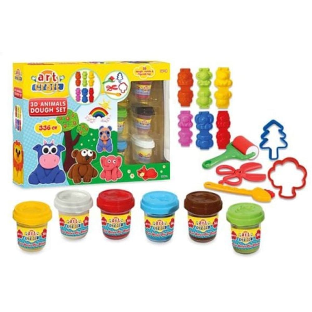 Dede 8693830032956 Art Craft 3D Animals Dough Set