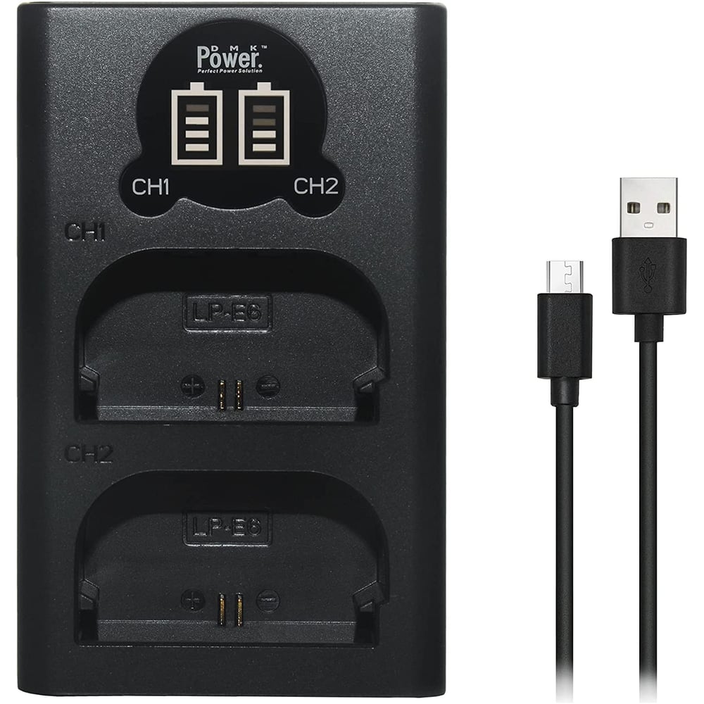 Dmk Power Mini Portable Lp-e6 Dual Usb Lcd Charger Tc-usb2 Iii Compatible With Canon Eos 5ds, 5ds R, 5d Mark Ii, 5d Mark Iii, 6d, 7d, 7d Mark Ii, 60d, 60da, 70d, 80d, Xc10 Dslr Camera Dmk Power Mini Portable Lp-e6 Dual Usb Lcd Charger Tc-usb2 Iii Compatible With Canon Eos 5ds, 5ds R, 5d Mark Ii, 5d Mark Iii, 6d, 7d, 7d Mark Ii, 60d, 60da, 70d, 80d, Xc10 Dslr Camera