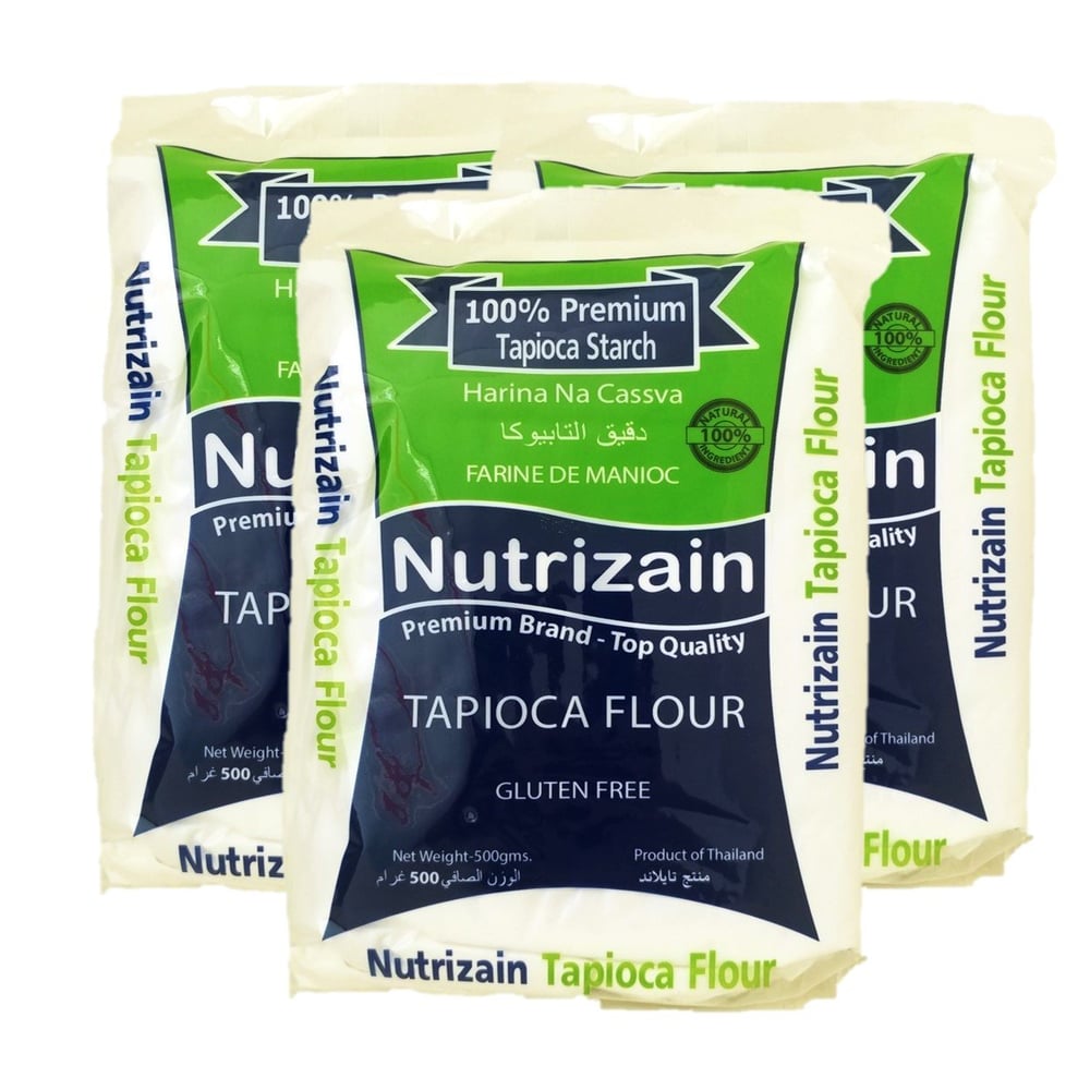 Nutrizain Tapioca Flour, 3 x 500 gm