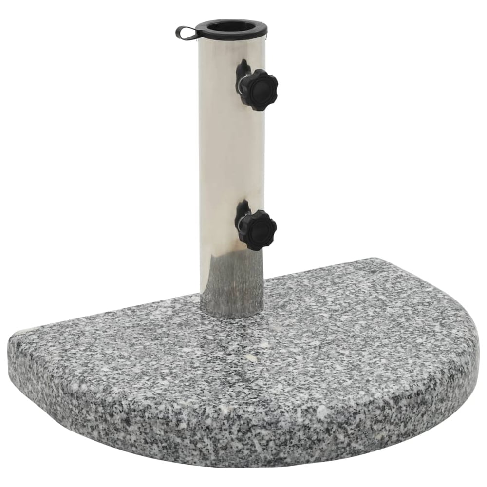 Vidaxl Parasol Base Granite 10 Kg Curved Grey Vidaxl Parasol Base Granite 10 Kg Curved Grey