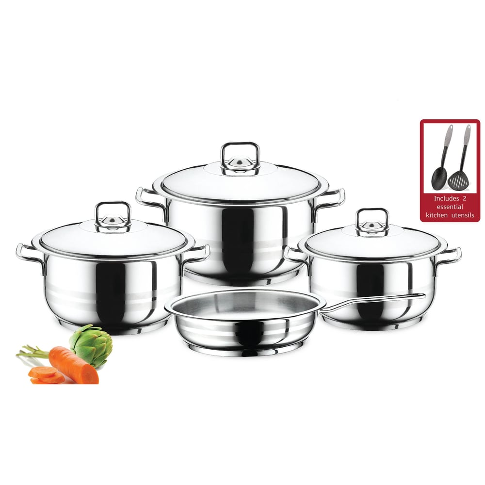 Prestige Stainless Steel Cookware Set 9Pc