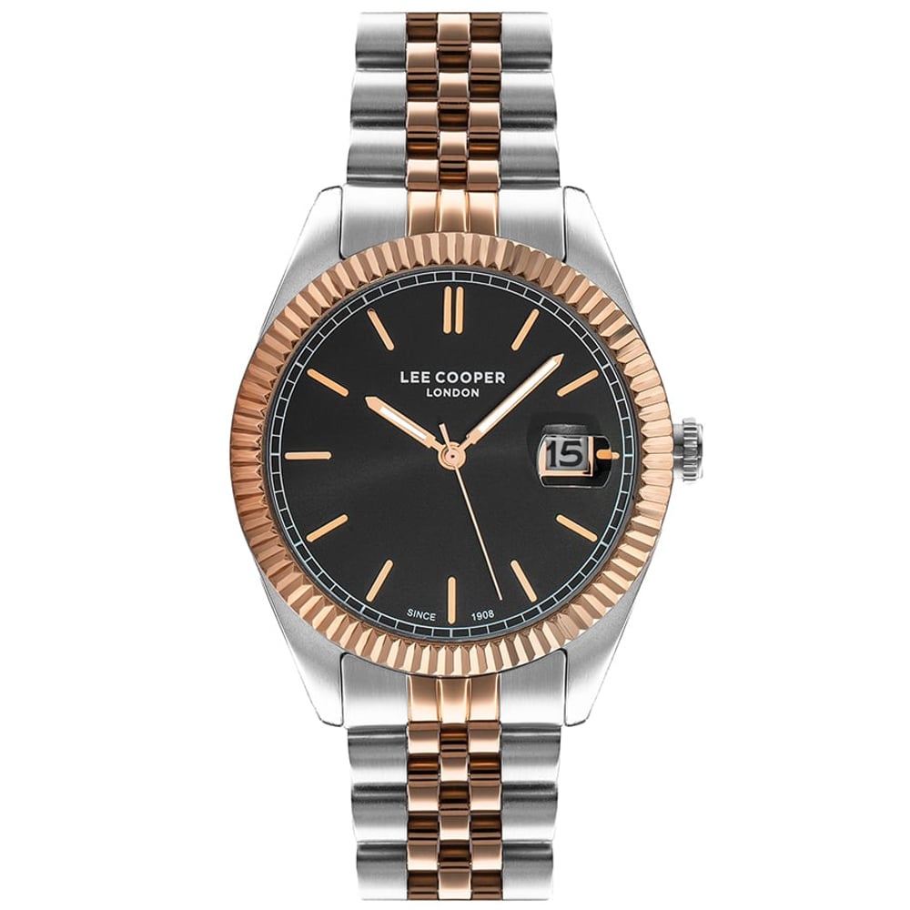LEE COOPER Men's Analog Black Dial Watch - LC07215.550