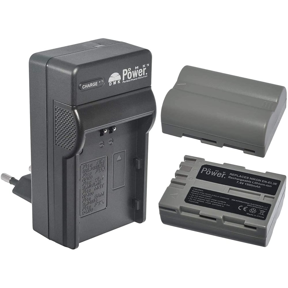 Dmk Power En-el3e Replacement Battery (2-pack) And Tc600e Battery Charger Compatible With Nikon D50 D70 D70s D80 D90 D100 D200 D300 D300s D700 D900 Digital Slr Camera Dmk Power En-el3e Replacement Battery (2-pack) And Tc600e Battery Charger Compatible With Nikon D50 D70 D70s D80 D90 D100 D200 D300 D300s D700 D900 Digital Slr Camera