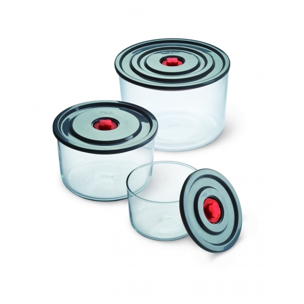Simax SMX.50965 Storage Dish Set 3pcs With Lid 0.35-1-2L Simax SMX.50965 Storage Dish Set 3pcs With Lid 0.35-1-2L