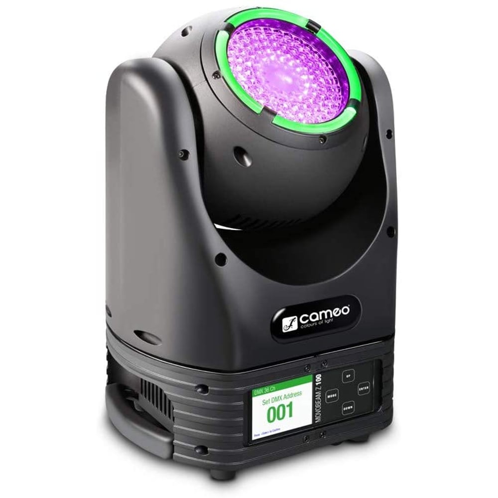 Cameo MOVO BEAM Z100 Unlimited Rotation Beam Moving Head with LED Ring and Zoom CLMBZ100