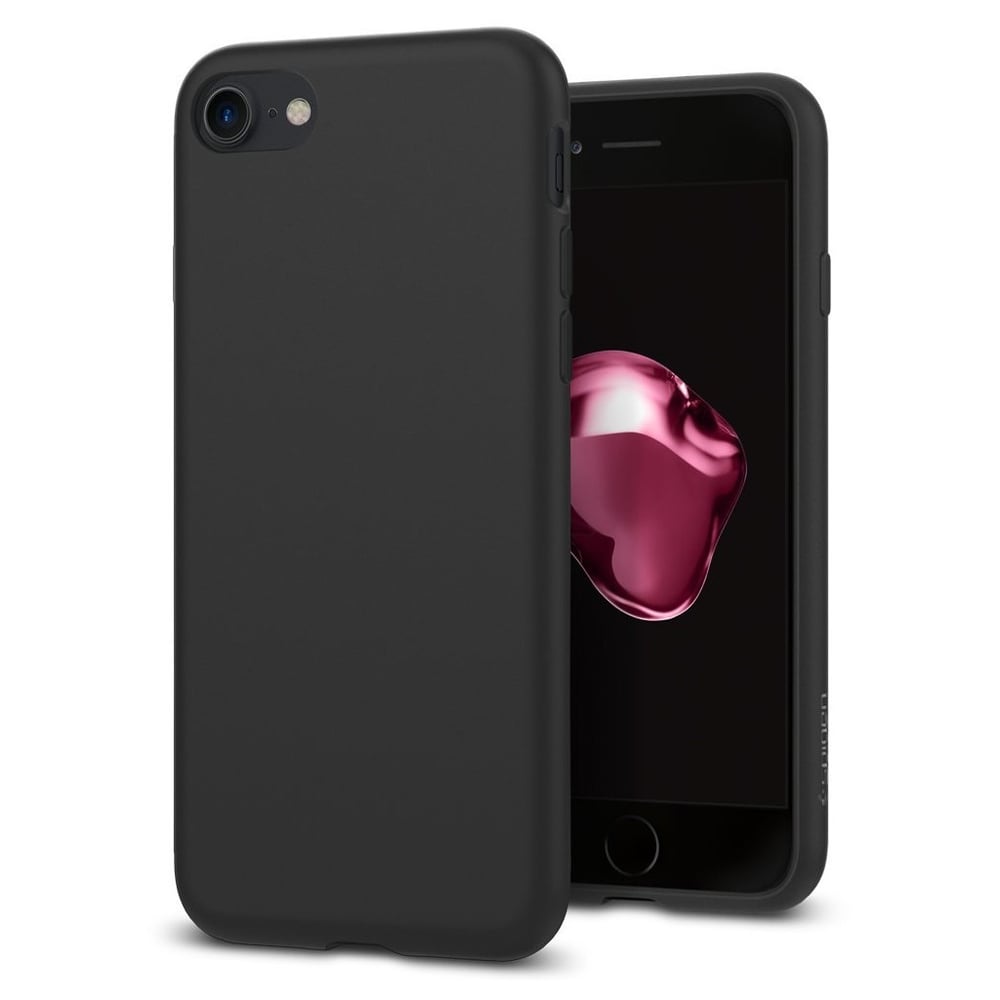 Spigen Liquid Crystal Case Matte Black For iPhone 8/7 - 054CS22204