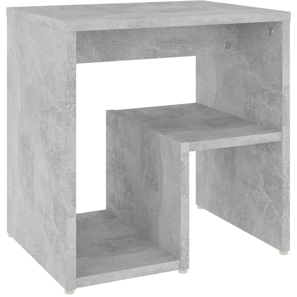 Vidaxl Bed Cabinet Concrete Grey 40x30x40 Cm Engineered Wood