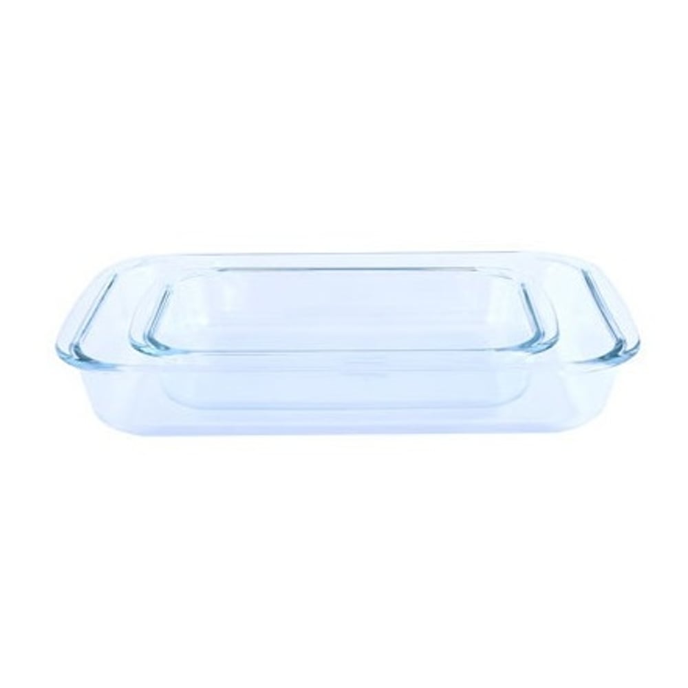 RoyalFord Glass Oblong Baking Dish Set 2pcs 2.2L & 1L