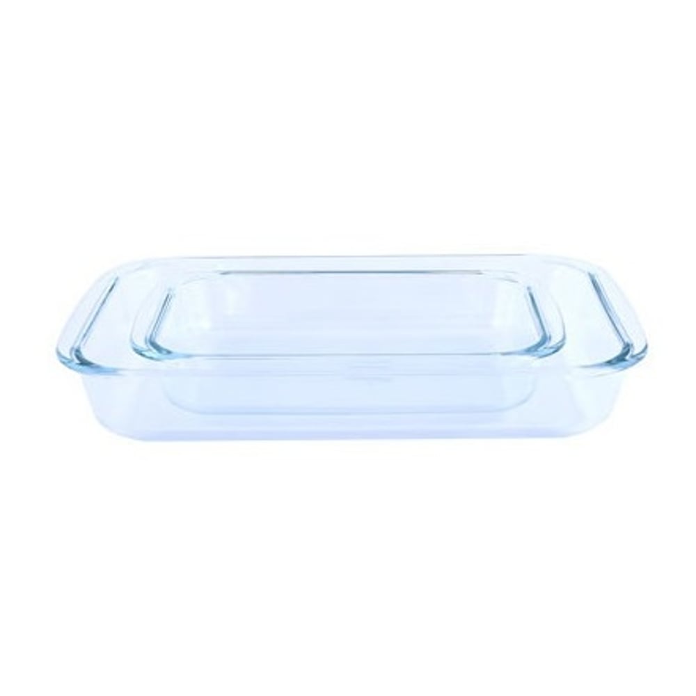 RoyalFord Glass Oblong Baking Dish Set 2pcs 2.2L & 1L RoyalFord Glass Oblong Baking Dish Set 2pcs 2.2L & 1L