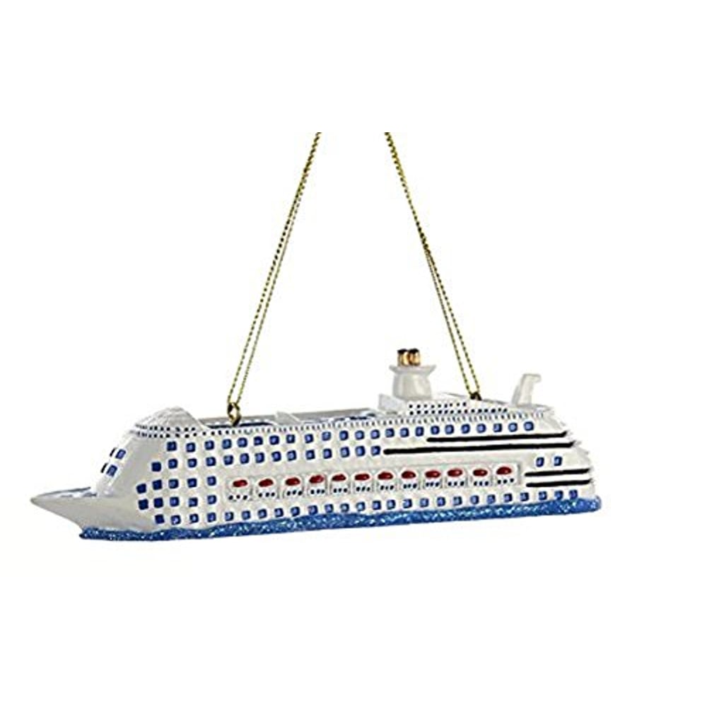 Kurt Adler Cruise Ship Christmas Ornament- KSA A1581