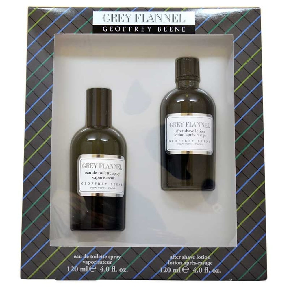 Geoffrey Beene Grey Flannel Edt 120ml+120ml After Shave Lotion Set For Men Geoffrey Beene Grey Flannel Edt 120ml+120ml After Shave Lotion Set For Men