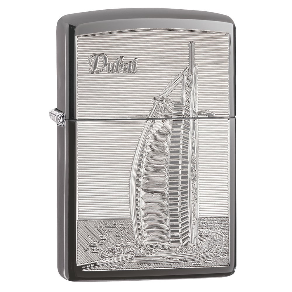 Zippo AE181979 150 Burj Al Arab Black Ice Windproof Lighter Zippo AE181979 150 Burj Al Arab Black Ice Windproof Lighter