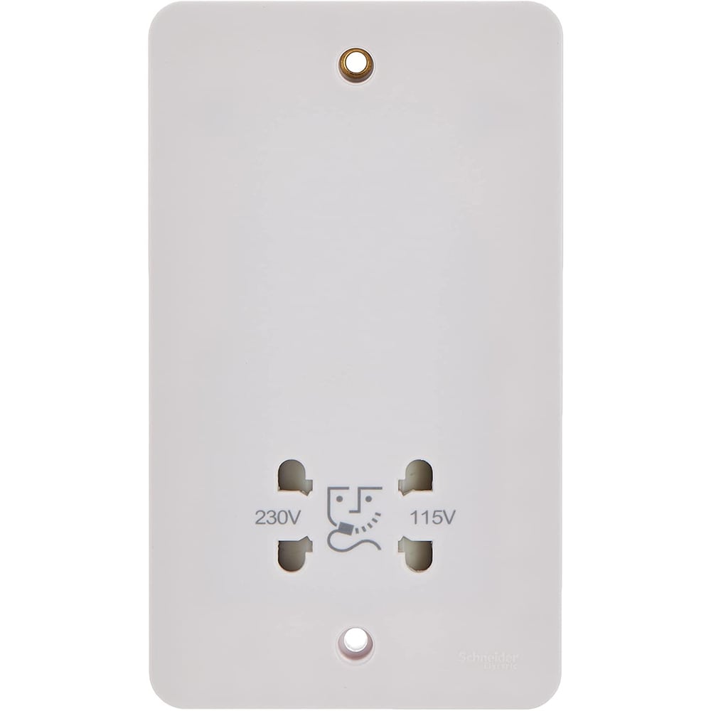 Schneider Electric Lisse - Shaver Socket - 115-230 V - White Schneider Electric Lisse - Shaver Socket - 115-230 V - White