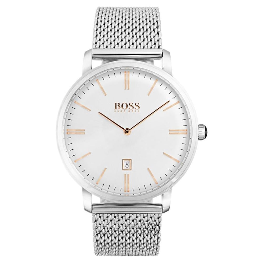 Hugo Boss Tradition Watch For Men with Silver Strap