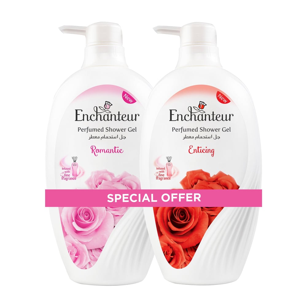 Enchanteur Shower Gel (2X550Ml)( Romantic+Enticing) Enchanteur Shower Gel (2X550Ml)( Romantic+Enticing)