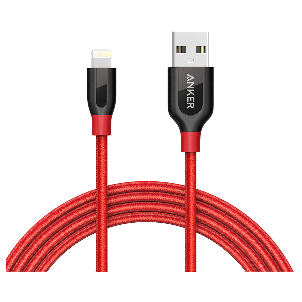 Anker ANA8123H91 Powerline+ Lightning Power Cable 3m Red For iPhone Anker ANA8123H91 Powerline+ Lightning Power Cable 3m Red For iPhone