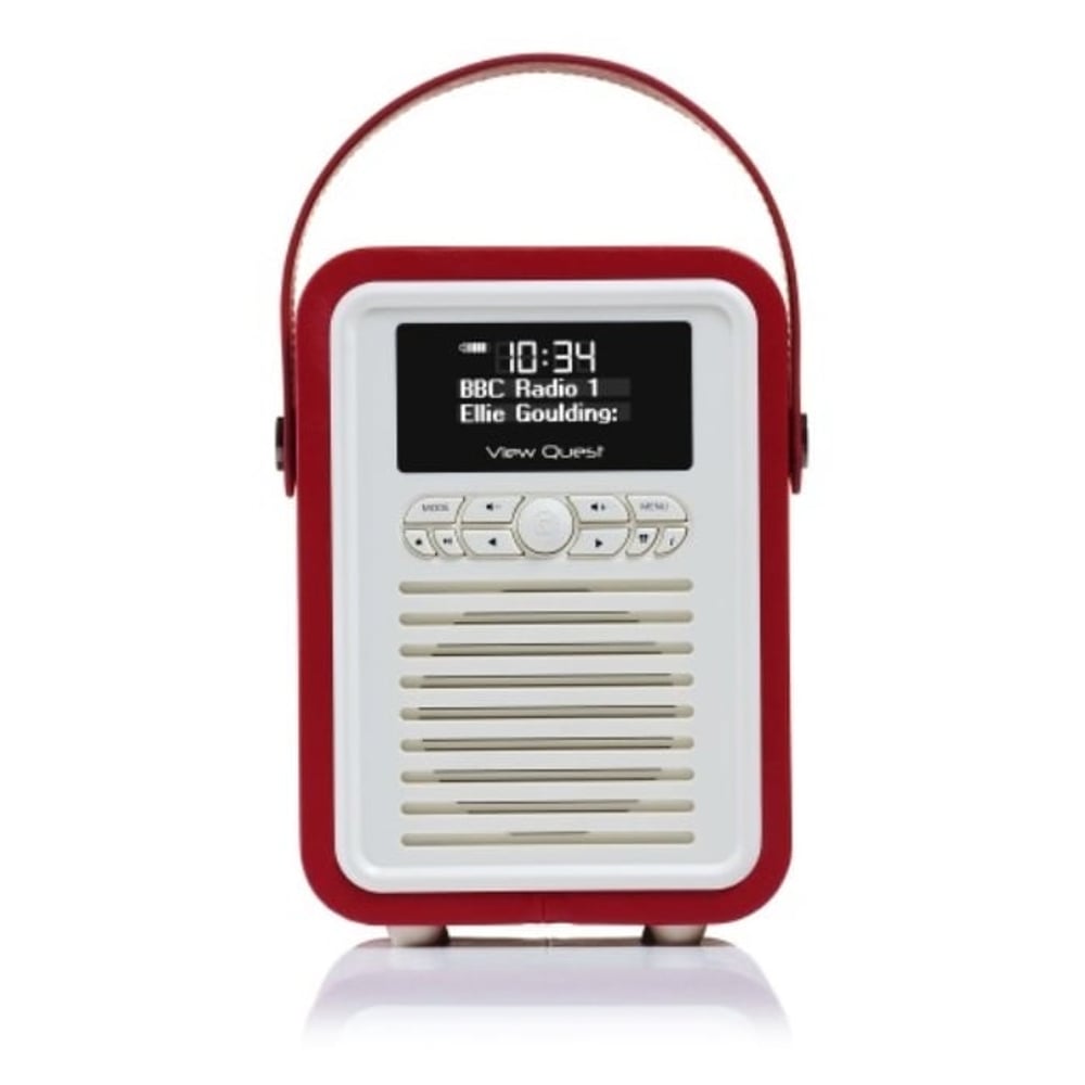 Viewquest Retro Mini Radio Red Viewquest Retro Mini Radio Red