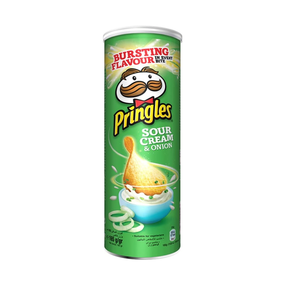 Pringles Sour Cream & Onion Flavored Chips 165g
