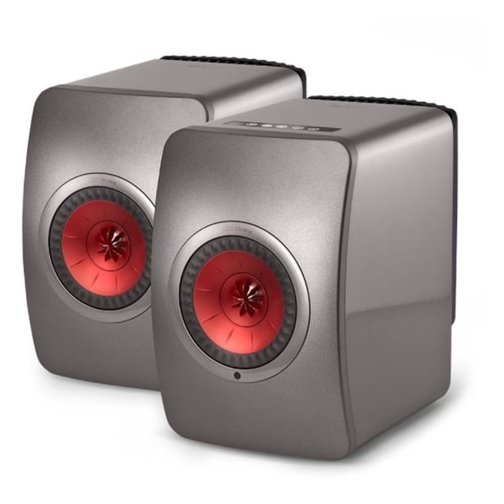 KEF LS50 Wireless Bookshelf Speaker - Titanium (Pair) KEF LS50 Wireless Bookshelf Speaker - Titanium (Pair)