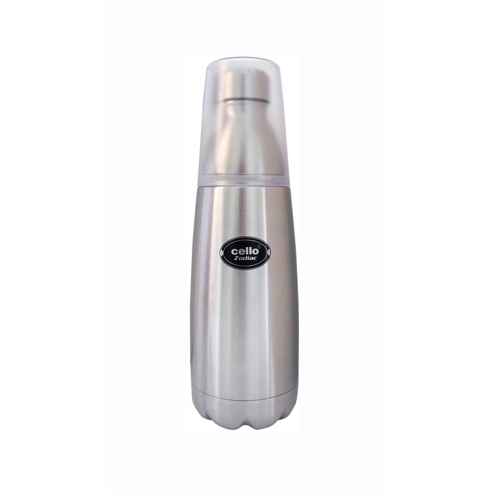Cello Zodiac Vacuum Insulated Steel Bottle, Silver, 750ml Cello Zodiac Vacuum Insulated Steel Bottle, Silver, 750ml