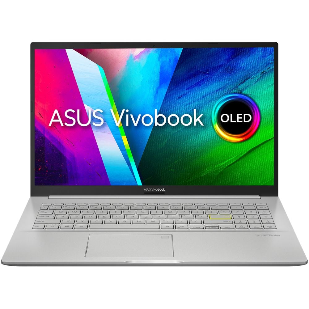 لابتوب Asus Vivobook 15 OLED موديل K513EQ-OLED007W بتصميم رفيع وشاشة FHD مقاس 15.6 بوصة ومعالج Core i7 2.80GHz وذاكرة رام 16 جيجابايت وذاكرة داخلية 1 تيرابايت وبطاقة رسومات 2 جيجابايت مع نظام تشغيل Win11Home وبلون فضي ولوحة مفاتيح إنجليزي/ عربي لابتوب Asus Vivobook 15 OLED موديل K513EQ-OLED007W بتصميم رفيع وشاشة FHD مقاس 15.6 بوصة ومعالج Core i7 2.80GHz وذاكرة رام 16 جيجابايت وذاكرة داخلية 1 تيرابايت وبطاقة رسومات 2 جيجابايت مع نظام تشغيل Win11Home وبلون فضي ولوحة مفاتيح إنجليزي/ عربي