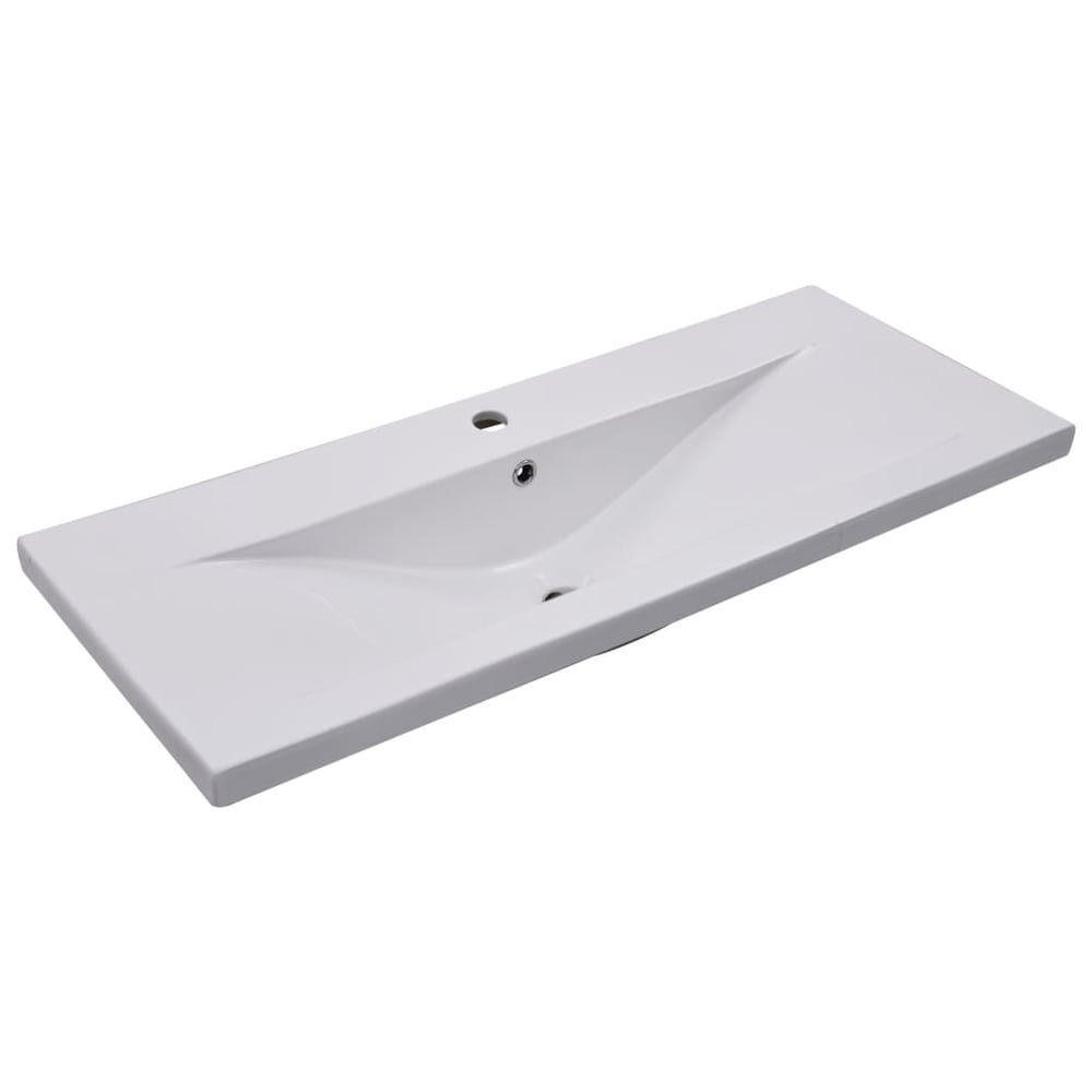 vidaXL Built-in Basin 101x39.5x18.5 cm Ceramic White vidaXL Built-in Basin 101x39.5x18.5 cm Ceramic White