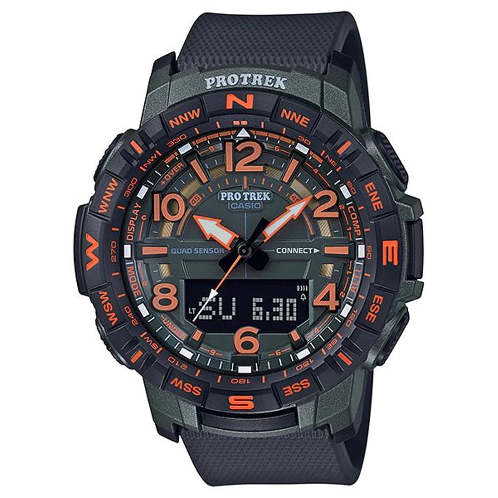 Casio PRT-B50FE-3 Protrek Black Resin Analog/Digital Watch Men Casio PRT-B50FE-3 Protrek Black Resin Analog/Digital Watch Men