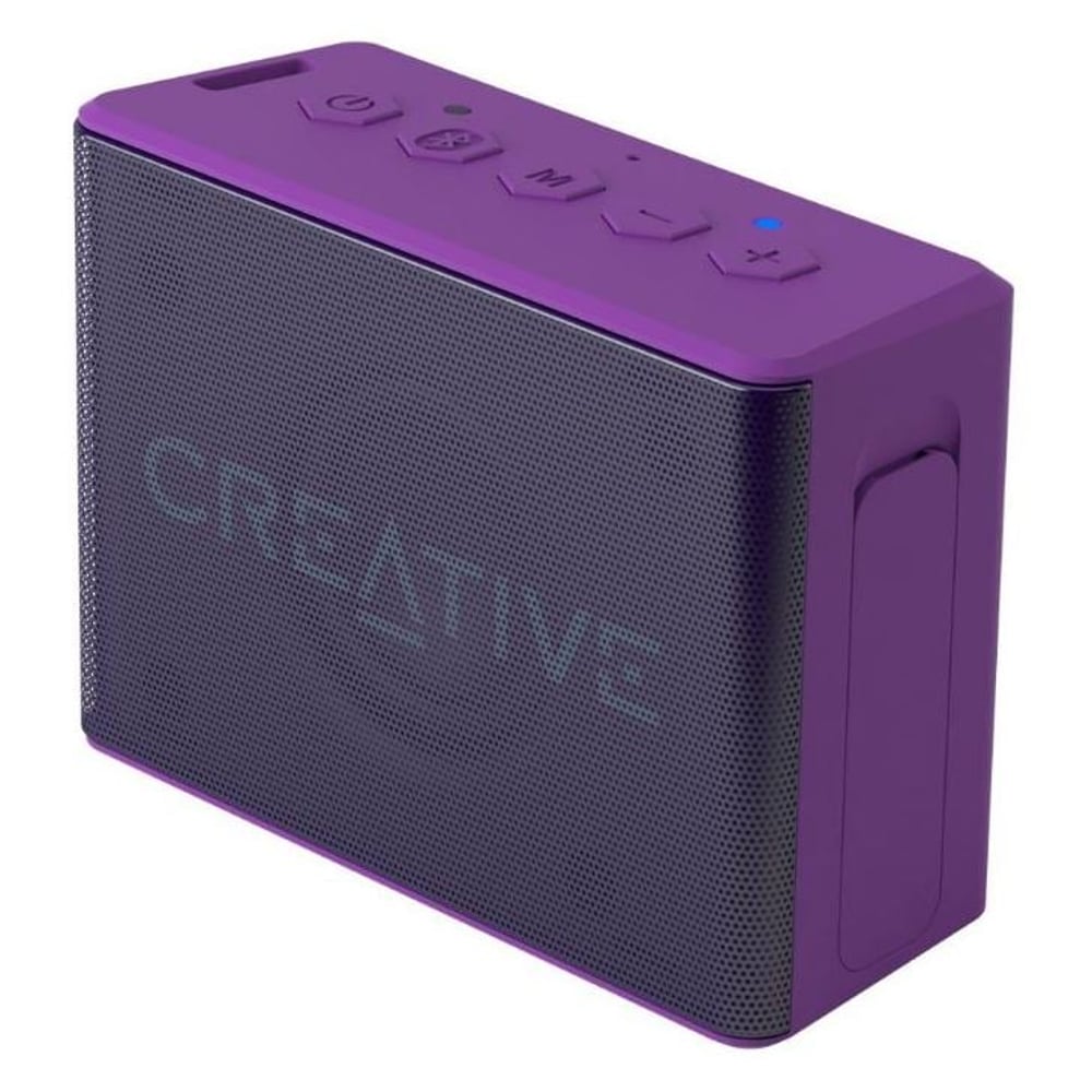 Creative MUVO 2c Palm-sized Water-resistant Bluetooth Speaker with Built-in MP3 Player Purple