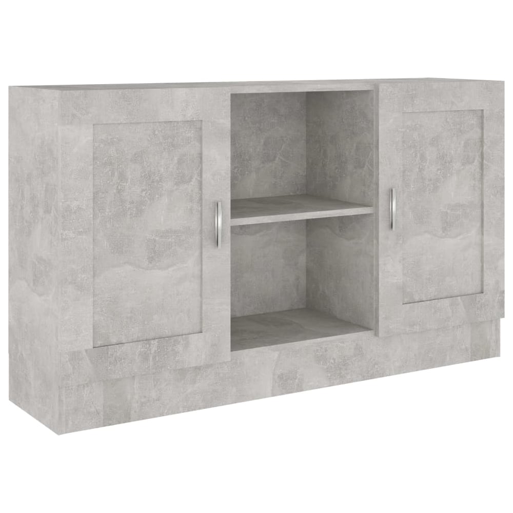 vidaXL Sideboard Concrete Grey 120x30.5x70 cm Engineered Wood vidaXL Sideboard Concrete Grey 120x30.5x70 cm Engineered Wood