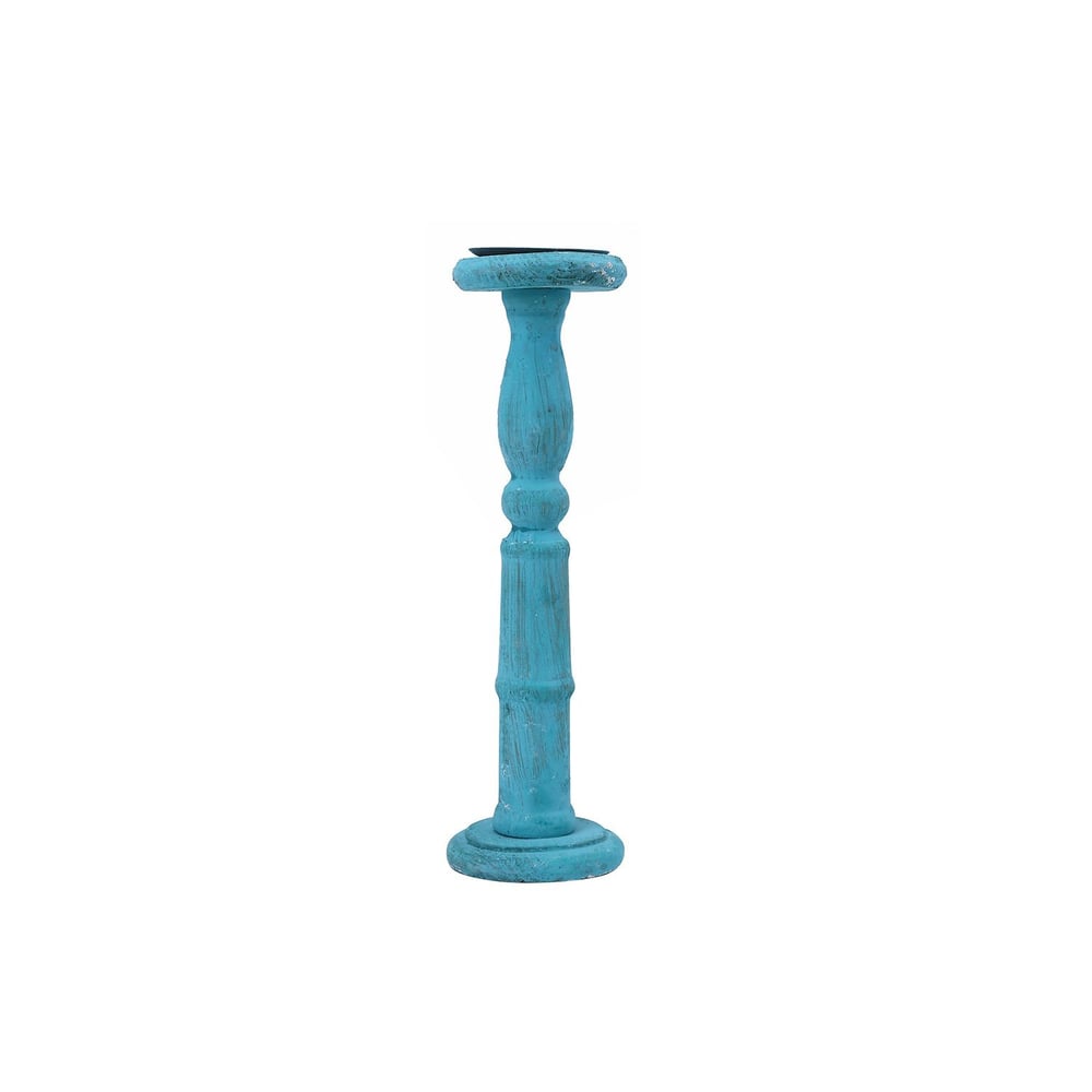Pan Emirates Iekika Wooden Candle Holder Green Pan Emirates Iekika Wooden Candle Holder Green